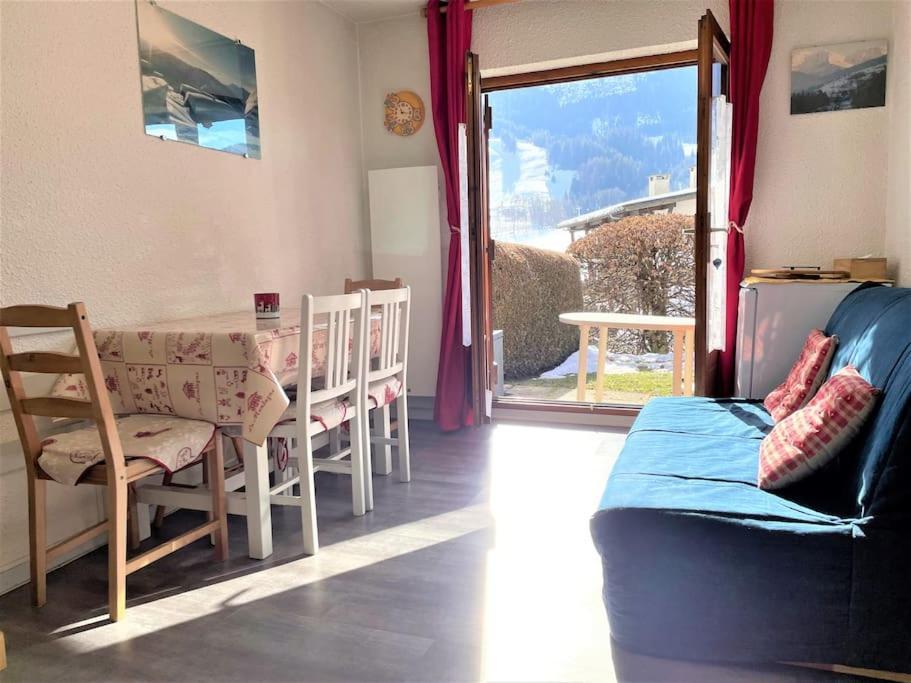 Charmant Studio + Jardin Vue Pistes Et Local Velo Praz-sur-Arly Bagian luar foto