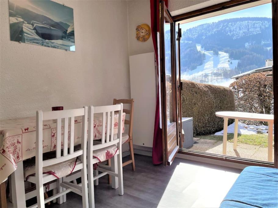 Charmant Studio + Jardin Vue Pistes Et Local Velo Praz-sur-Arly Bagian luar foto