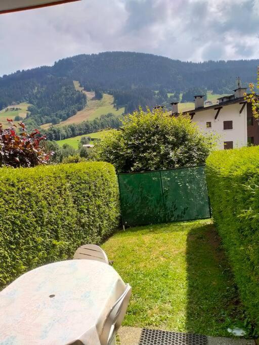 Charmant Studio + Jardin Vue Pistes Et Local Velo Praz-sur-Arly Bagian luar foto